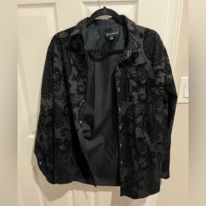Men’s INC Black Buttondown